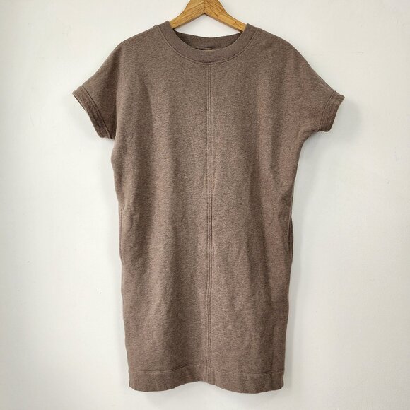 Kit and Ace Pacific Coast Sweater Dress Cotton Relaxed Minimalst Neutral Pockets - Picture 1 of 13